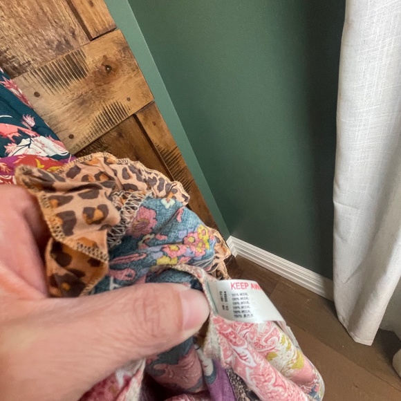 Anthropologie Magnolia Ruffled Mixed Print Tank Dress size M - Picture 4 of 11